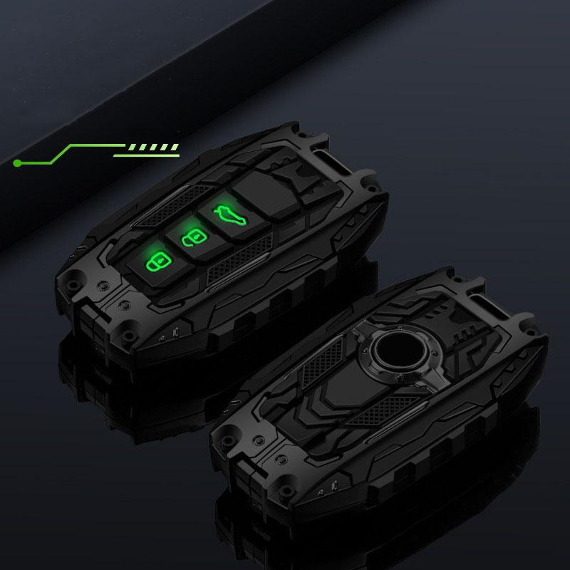 Zinc Alloy Car Key Case Cover For Toyota Land Cruiser 200 300 Prado Crown Tlk 200 Yaris Cross Hilux Innova Fortuner Camry 55