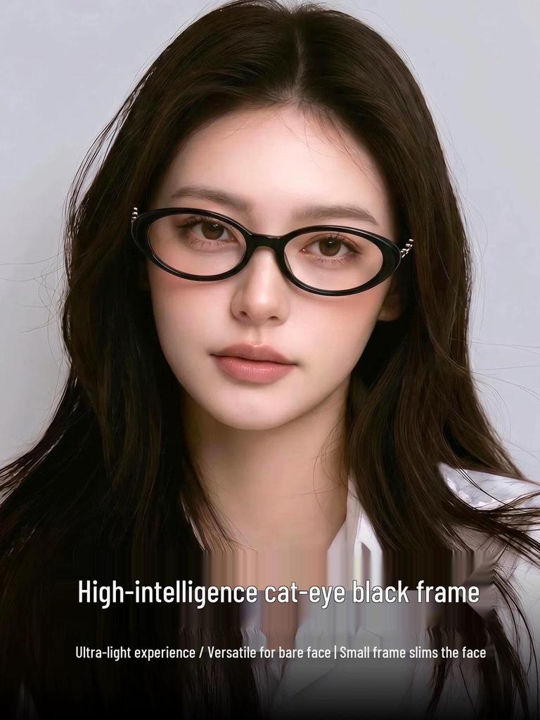 Women’s Trendy Anti-Blue Light Retro Purple Oval Reading Glasses - Face-Slimming, High-Definition, Youthful Look