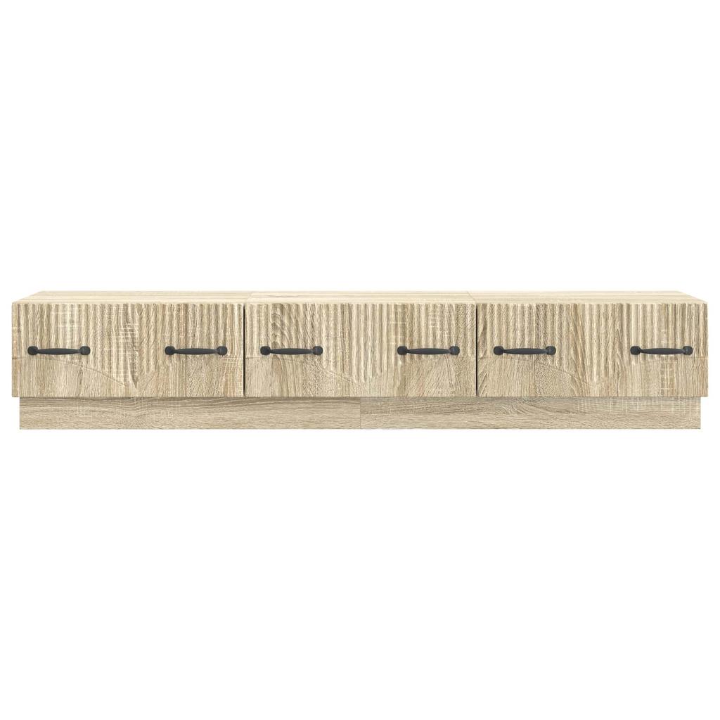TV Stand in Sonoma Oak Finish 147 x 34.5 x 27 cm Particleboard