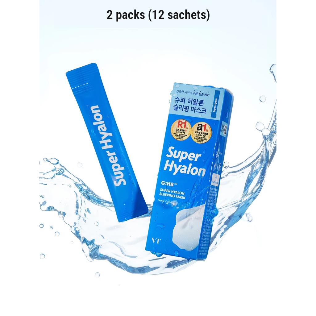 [DAISO] VT Sleeping Mask 4ml x 6 - Cica, Cica Vital, Super Hyalon, Progloss