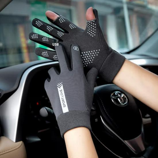 

Водонепроницаемые флисовые перчатки без пальцев с сенсорным экраном для мужчин и женщин - Ветрозащитные для велоспорта и активного отдыха One Size