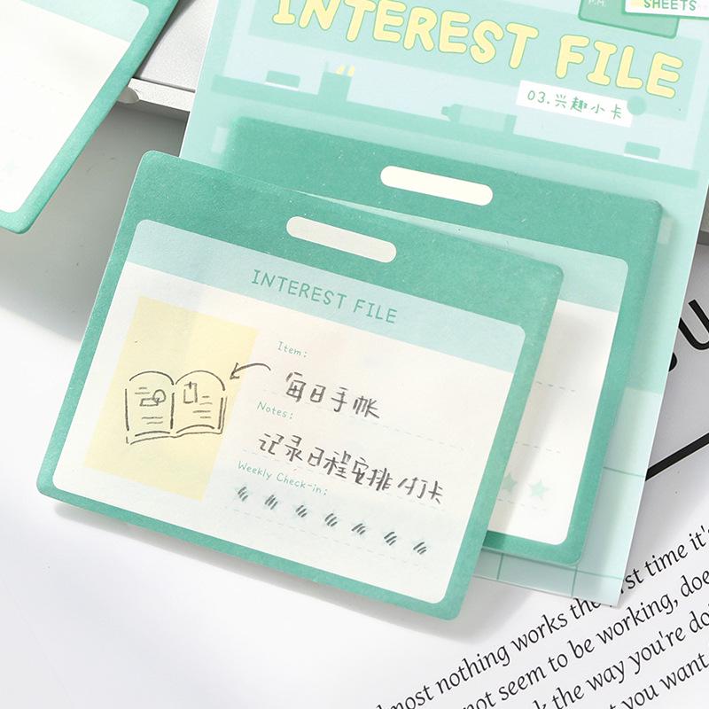 Life Notes Series: Reusable Sticky Notes - Simple Style for Students, Messages, and Reminders