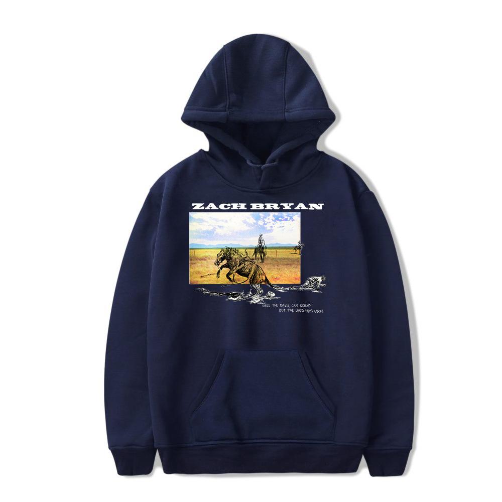 Zach Bryan Album Merch Hoodies Casual Style Printed