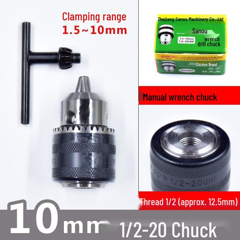 Three Gulls Drill Chuck Wrench: Light & Heavy Duty Hand and Bench Drill Press, 1-13mm.