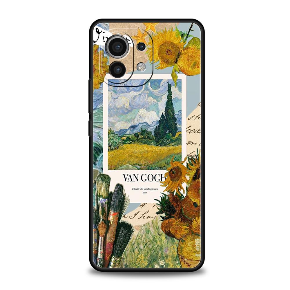 Starry Sky Van Gogh Art Phone Case For Xiaomi 14 13 12 11 Lite 13T 12T 11T Pro 9T Mi Poco X6 X5 M3 X3 Pro F5 F4 F3 5G Cover