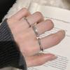 Women's Thin Band Mobius Ring - Versatile Cool Style Open Design Trendy Index Finger Ring