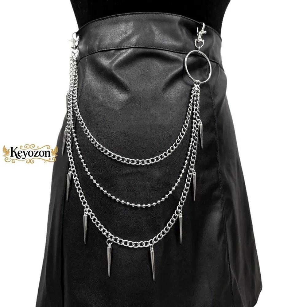 Stylish Vintage Metal Waist Chain For Women Zipper