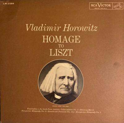 Δίσκος LP VLADIMIR HOROWITZ, FRANZ LISZT - Homage To Liszt LM2584 RCA Victor Red 1961 US Classical Used