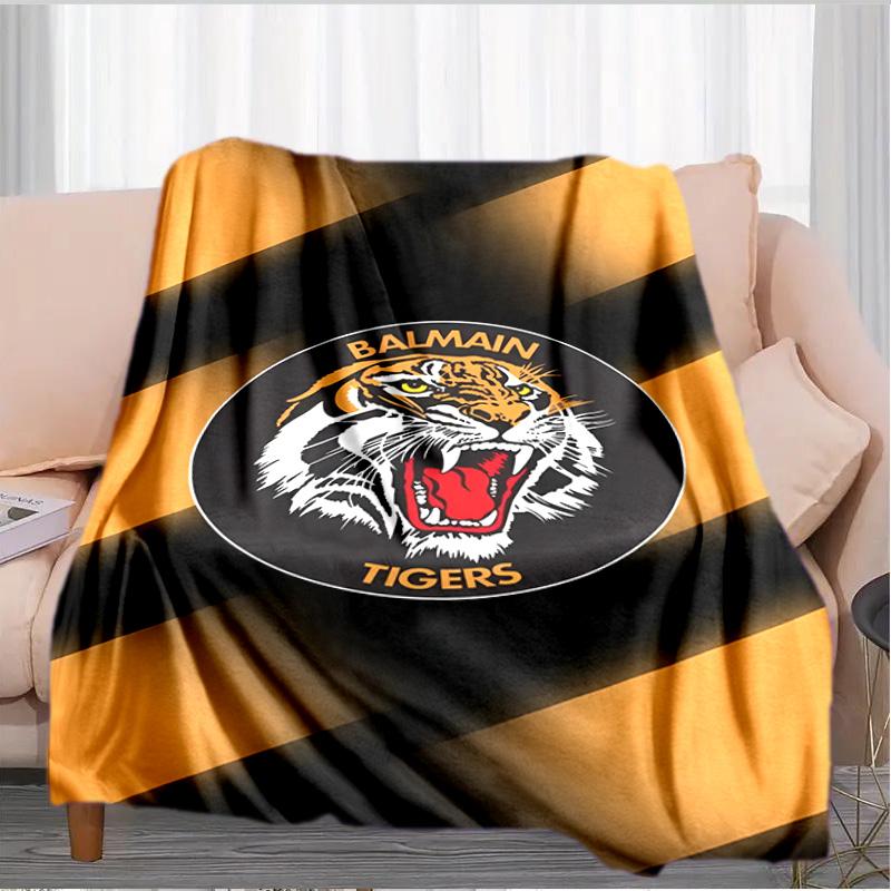 Coperta Wests Tigers Roar Forza E Orgoglio Adatta per Divani, Letti, Uffici E Campeggio - Regalo Perfetto per Halloween Natale