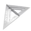 2Pcs/Set 18-25.5CM 10 Inch Aluminum Alloy 1pc Triangle Angle 1pc Ruler Oblong Shape Protractor Measuring Ruler Woodworking Tool