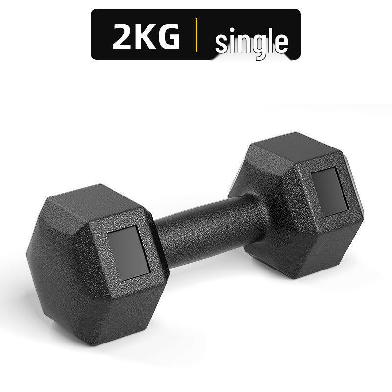 Hexagonal Eco-Friendly Dumbbell Pair for Men's and Women's Home Fitness
