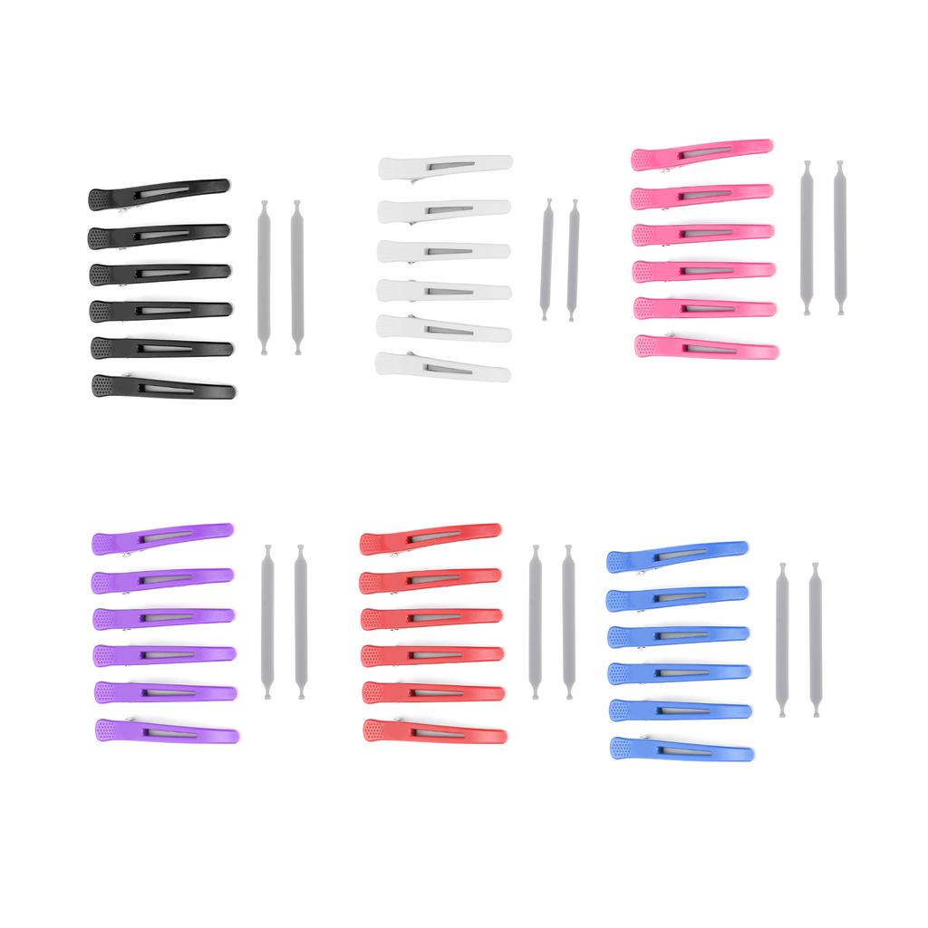 6Pcs Professional Hair Clips Non‑Slip Dividing Duckbill Hair Clips for Hair Cutting Styling