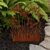 Rusty Flowers Garden Stake, Distressed Metal Flower Yard Art Stake, Retro 2D Flowers Decoration for Yard Lawn Flower Bed