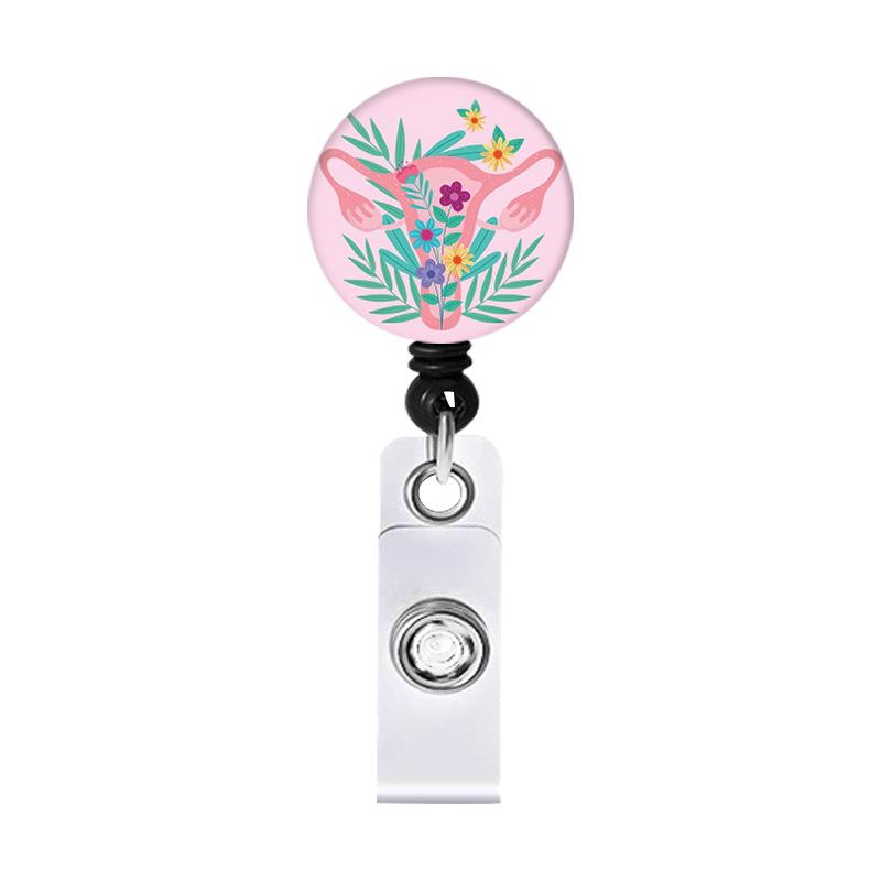 Scroll Badge Glass Id Holder Badge Holder 3 * 8cm Life Badge For Office Use Mental Health Healthcare Worker