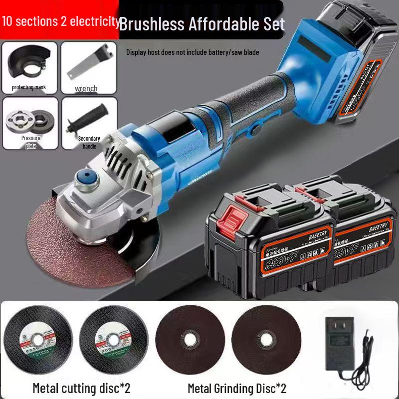 High-Power Brushless Rechargeable Lithium Angle Grinder & Multi-Functional Tool