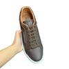 Real Leather Shoes Lazy Casual Lace Up Low Heeled Board Shoes Foreign Trade Shoes Guangzhou Dexun Style Johnny'S Men'S