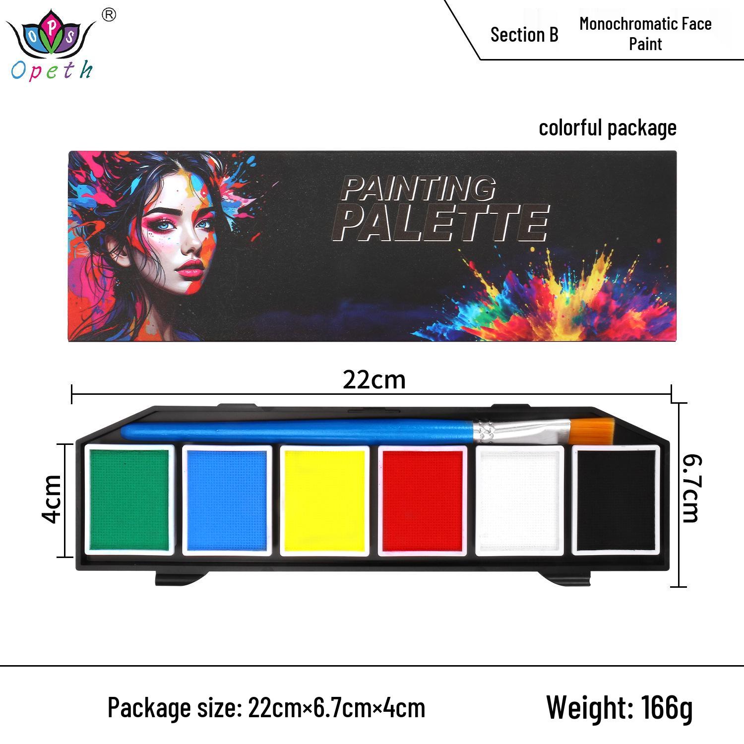 

Water-Soluble Multi-Color Face and Body Paint Set for Kids