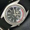 JAPAN VINTAGE SEIKO 5 AUTOMATIC 7019A MENS BLACK COLOR DIAL WATCH A701575-5 R206b-a701575