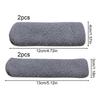 4pcs Motorcycle Plush Handlebar Covers Warm Winter Soft Scooter Handlebar Grips Windproof Brake Lever Protector for E-bike