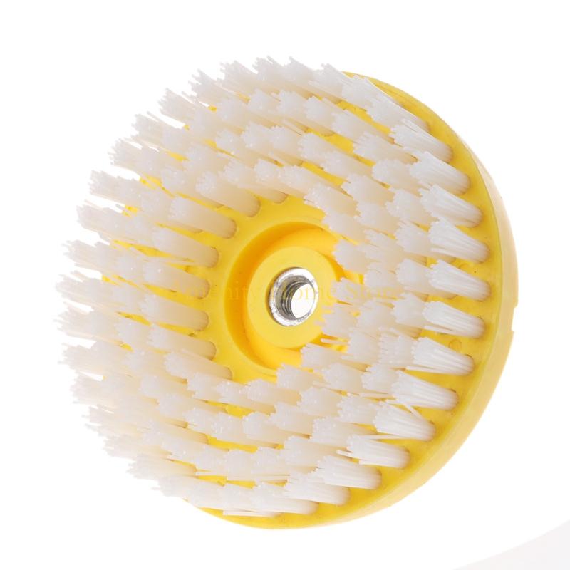 150mm Kraft-Scheuerbürste Schwere Bohreraufsatz zur Reinigung von Leder-/Kunststoff-/Holzmöbeln (Schwarz)