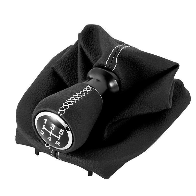 For Peugeot 207 307 406 / Citroen C3 C4 C5 Leather Gear Shift Knob Lever Shifter Stick Gaiter Boot Collar Case Cars Accessories