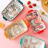 Ceramic Double Ear Baking Plate Restaurant Home Cute Cartoon Bakeware Animals Rice Vegetable Rectangular Dish Kitchen Tableware