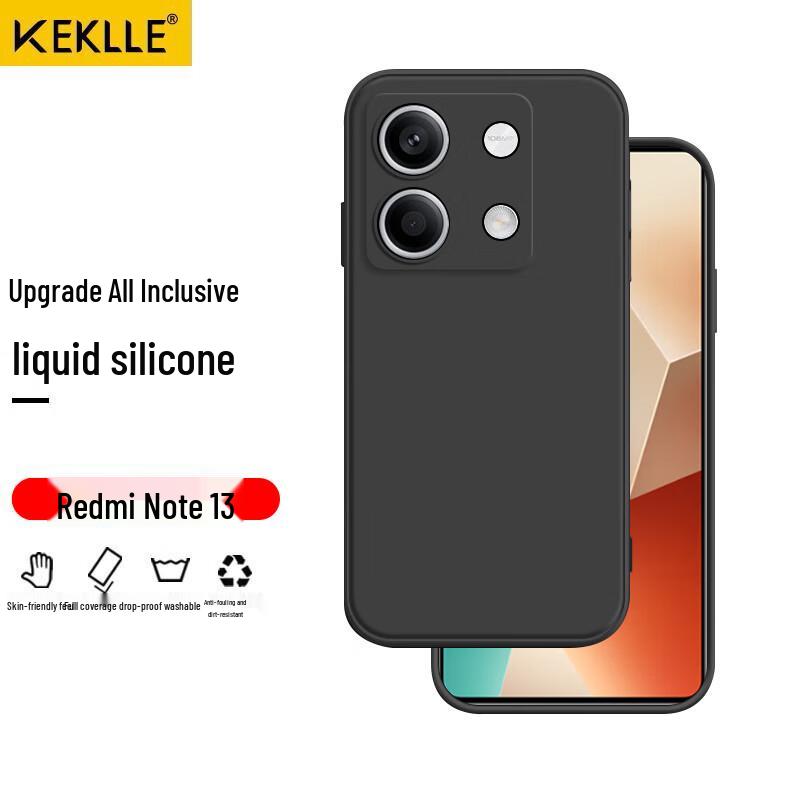 KEKLLE Redmi Anti-Drop Liquid Silicone Phone Case