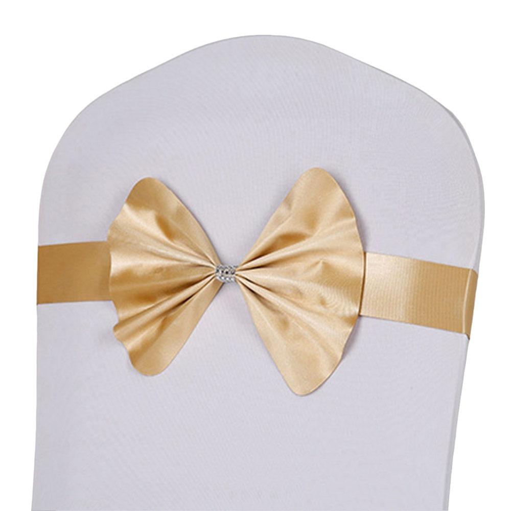 Soft Chair Sashes Band Wedding Chair Ribbon For Wedding Party Hotel Banquet Event Decoration