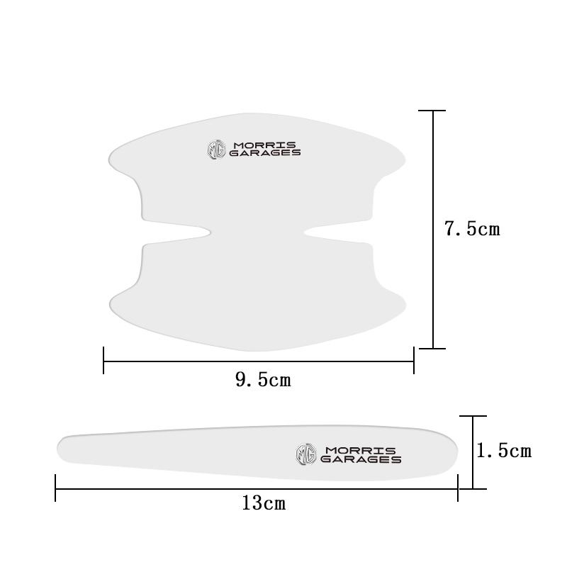 8Pcs Car Door Bowl Film Transparent Handle Sticker Protector Cover For MG ZS MG5 GS HS GT ZST MG3 MG6 MG7 Hector EZS EHS Pilot dyw1