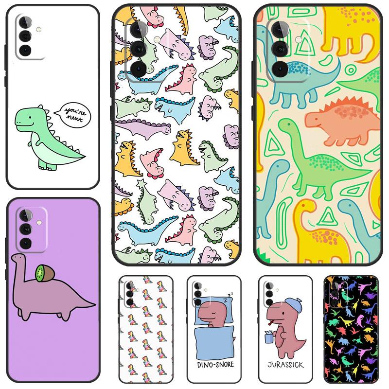 Fun Dinosaur Pattern Dino Cover For Samsung Galaxy A53 A33 A23 A52 A32 A22 A12 A51 A71 A15 A25 A13 A14 A34 A54 Case