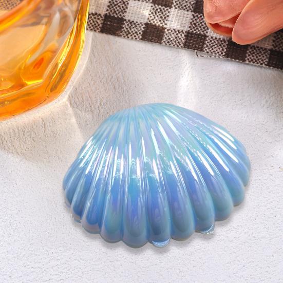 Sea Shell Candy Box Mermaid Shell Treat Container Plastic Chocolate Box Jewelry Holder for Wedding Birthday Shower Decoration
