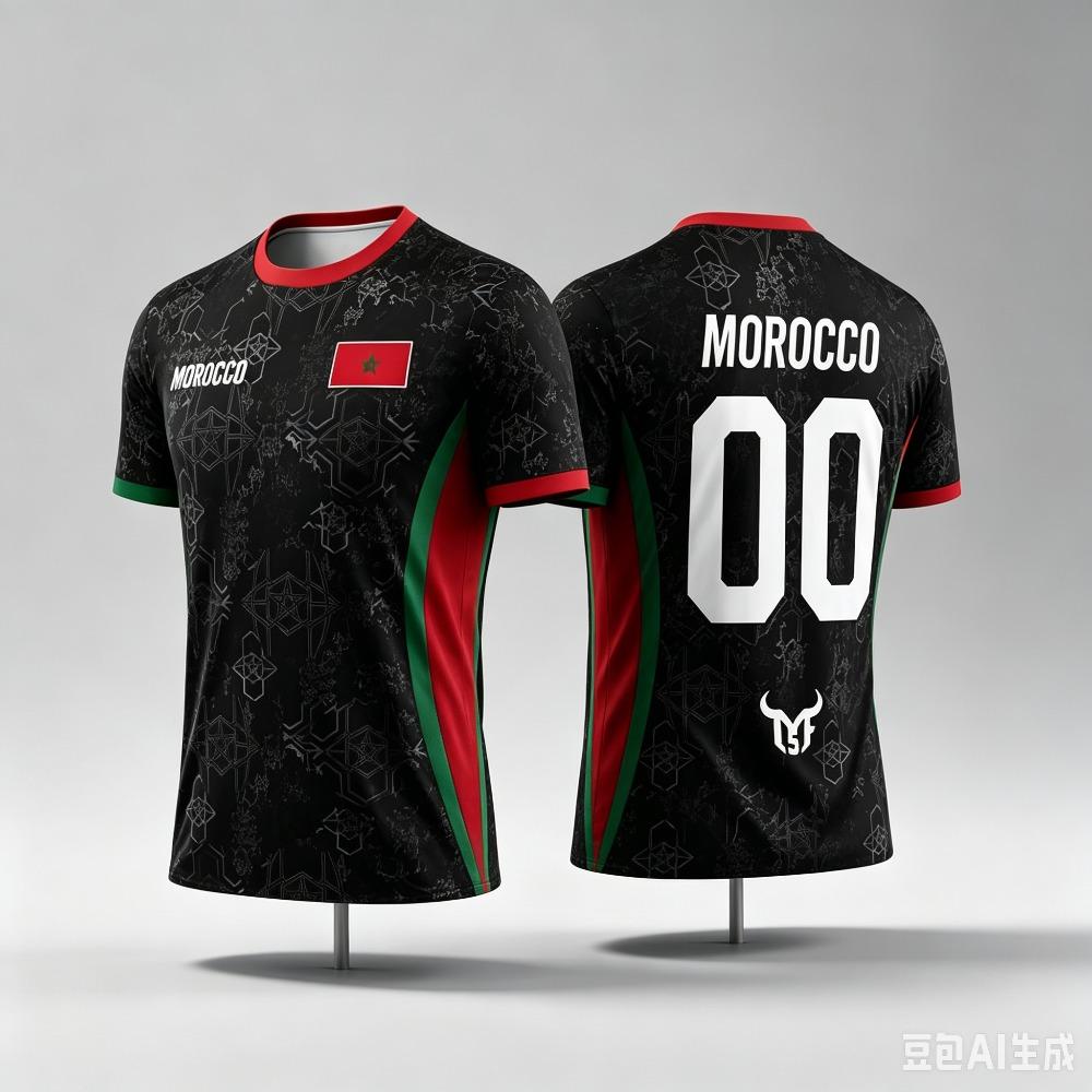 Summer Men Morocco Soccer Football Jersey T-shirt Tops Casual Women's Short Sleeve Breathable Fashion Tee Shirt Y2k Men's Top
