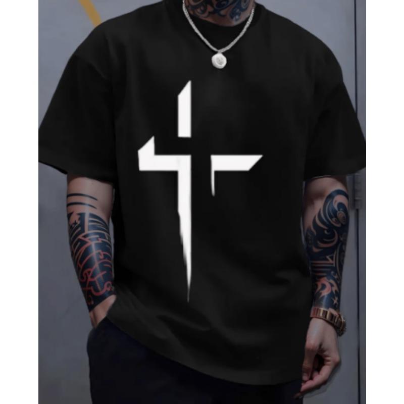 

Men s 3D pattern T-shirt short-sleeved T-shirt 3D printed round neck shirt retro retro casual street 3XL