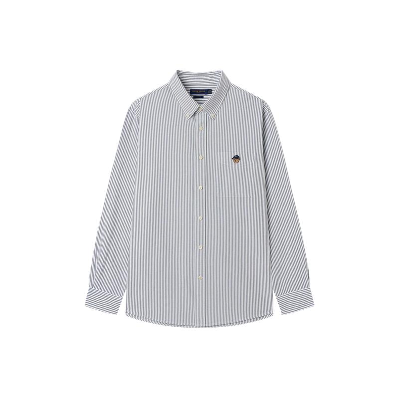 Teenie Weenie Men's Easy Care Striped Oxford Long-Sleeve Shirt