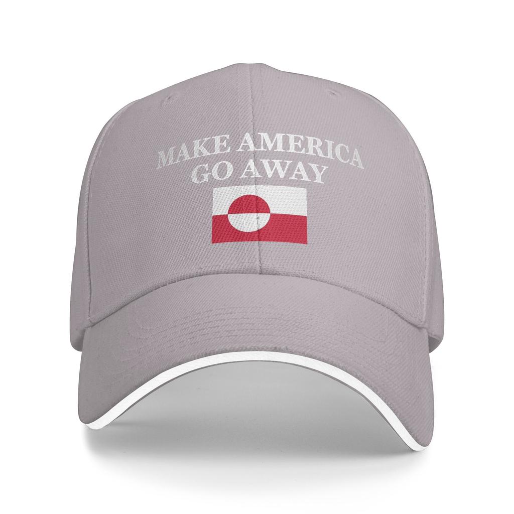 Make America Go Away Greenland Suppport  Baseball Cap  Men Adult Print Trucker Hat Summer Hiking Fishing Sun Visor Baseball Caps