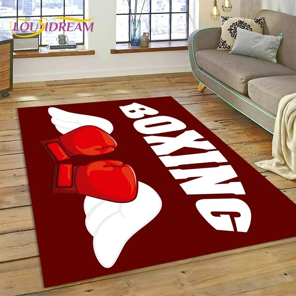 

Boxing Gloves Boxer Fight Cartoon Rug Carpet for Living Room Bedroom Home Decor,Floor Mat Non-slip Decoration for Sofa Doormat 40x60cm( 15x23in )