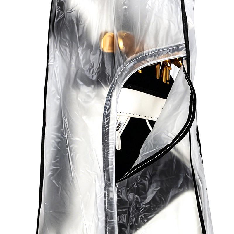 Transparent Rainproof Foldable Golf Bag Cover – All-in-One Portable Outdoor Raincoat
