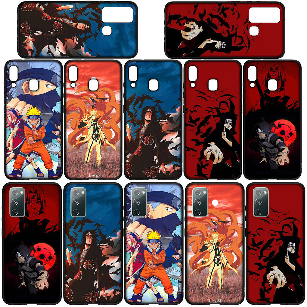 Handyhülle für iPhone 17 15 16 Plus Redmi Note 14 12 11 13 Pro Max Huawei P30 P20 Lite OPPO A60 A40 A80 A18 Akatsuki Comics Itachi Sasuke Naruto Hülle