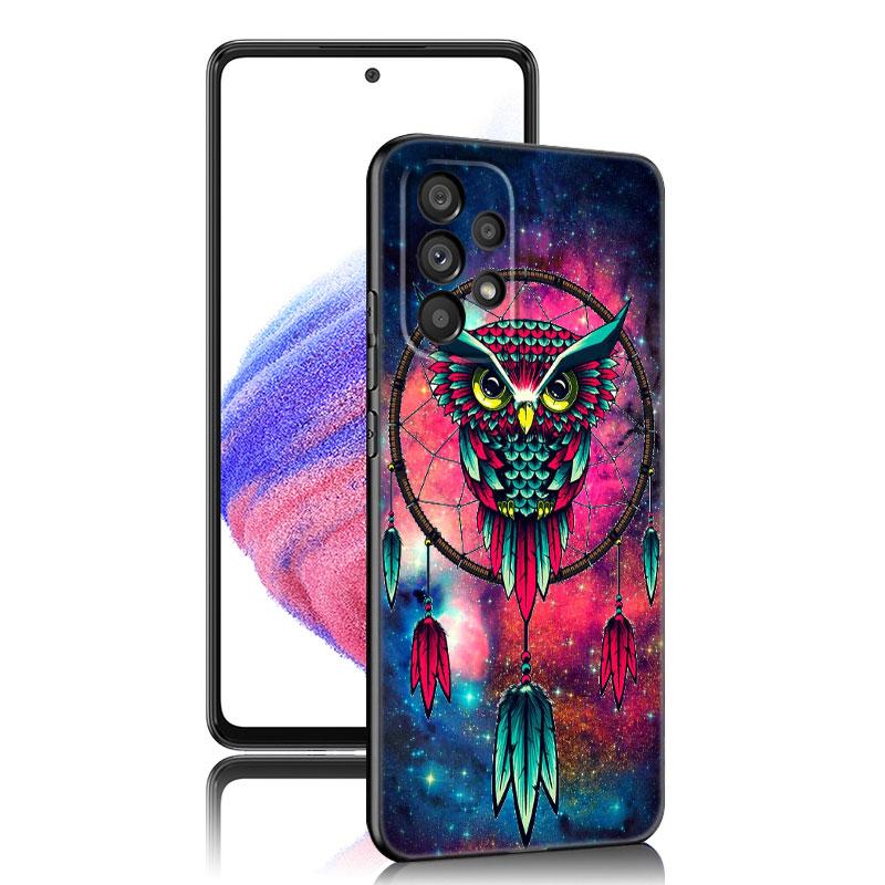 Lovely Animal Owl Phone Case For Samsung A13 A22 A24 A32 A23 A25 A34 A35 A52S A53 A54 A55 A73 5G A12 A14 A15 A31 A33 A50 A51 A72