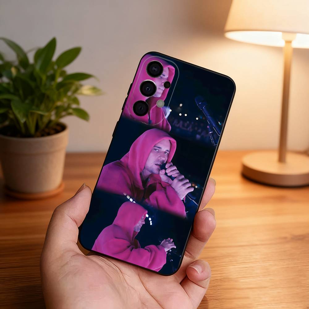 

Singer J-Justin B-BieberS For Samsung S26,S25,S24,S21,S22,S23,S30,Ultra,S20,Plus,Fe,Lite,5G Black Cover Phone Case Samsung S23plus5G