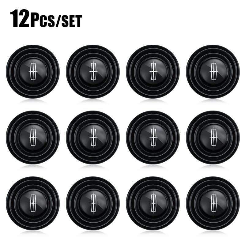 4/8/12Pcs Car Door Anti-shock Pad Anti-noise Buffer Gasket Auto Interior For Lincoln Continental MKZ Town-car Aviator Navigator Q4