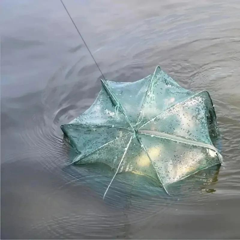 6 Holes Mesh for Fishing Net/Tackle/Cage Folding Crayfish Catcher Casting/Fish Network Crab/Crayfish/Shrimp/Smelt/Eels Traps