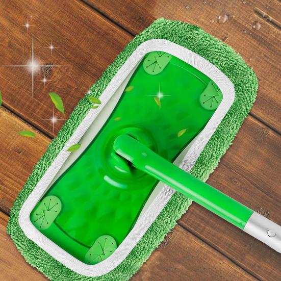 4/6Pcs Microfiber Flat Mop Replacement Cloth Cover Wet Dry Cleaning Washable Mop Covers for Swiffer Sweeping Mop