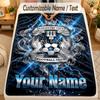 Flannel BlanketCoventry City FC Custom Name Text Personalized Soft Warm Throw Blanket Home Decor Gift