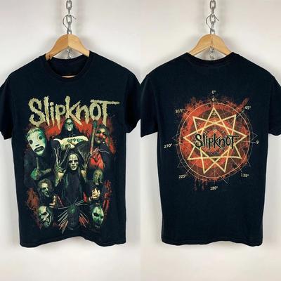 2010 Vintage Slipknot Seven Beidseitiges Großes Logo Unisex T-Shirt S-4XL