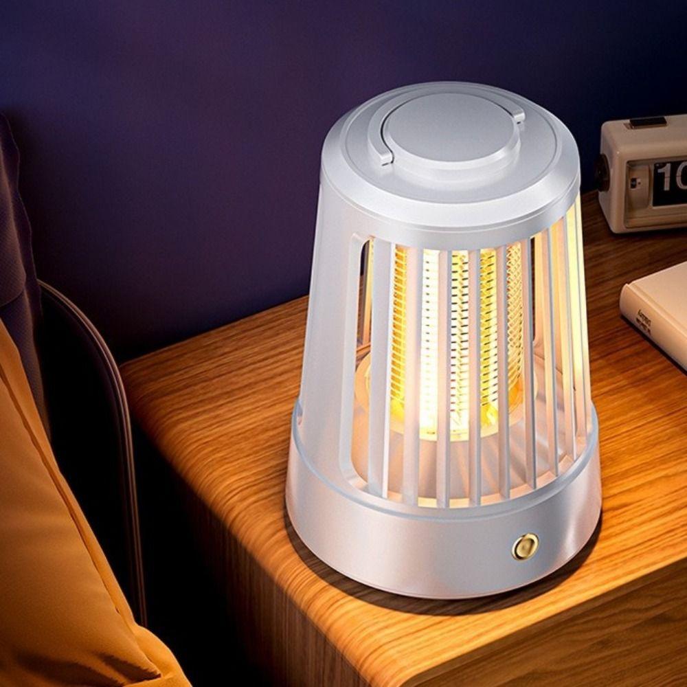 Cordless Electric Mosquito Lamp Portable Mosquito Killer Light Shock Bug Zapper Camping