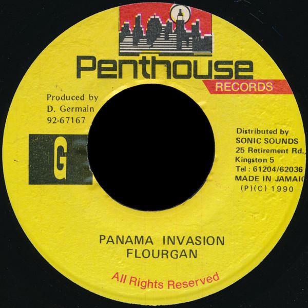 7inch Record FLOURGON - Panama Invasion NONE Penthouse Recor 1990 Jamaica Reggae, Ska & Dub Used