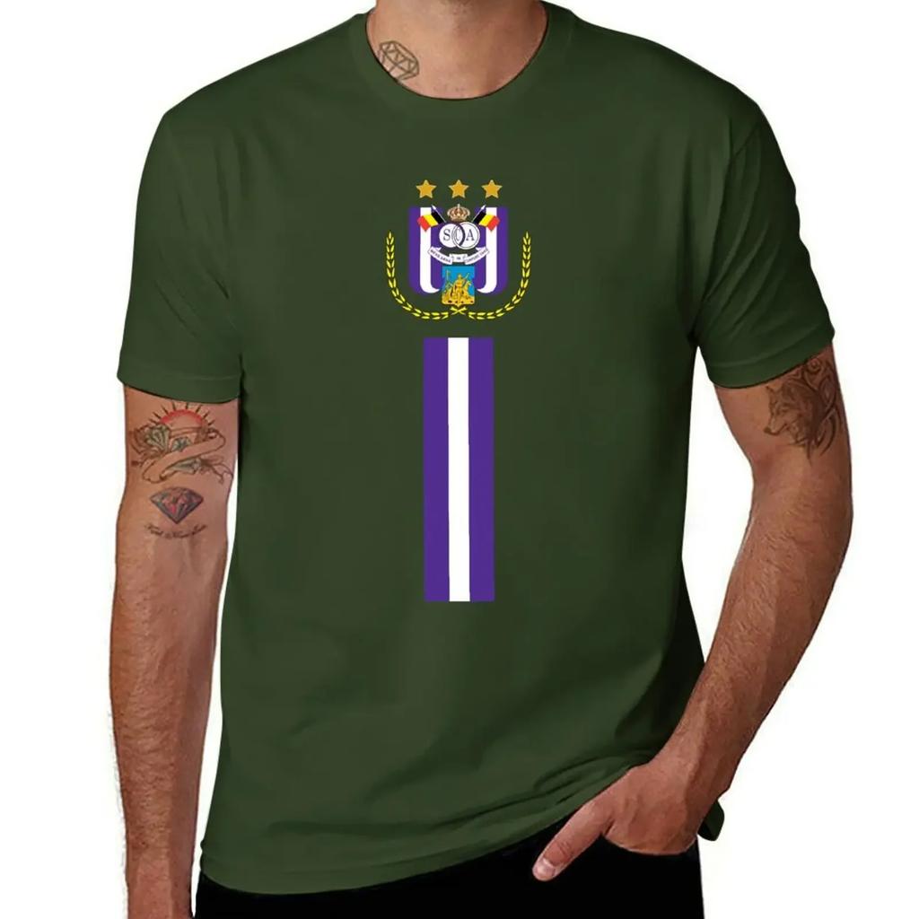 Anderlecht RSCA - Anderlecht Fußball T-Shirt süße Oberteile personalisiert Herrenbekleidung