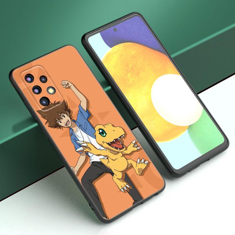 Digital Monster Digimon Case For Samsung A13 A22 A24 A32 A23 A25 A34 A35 A52S A53 A54 A55 A73 5G A12 A14 A15 A31 A33 A50 A51 A72
