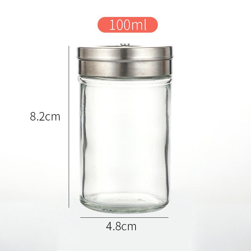 BBQ Flavor Glass Seasoning Jar for Pepper, MSG, and Salt